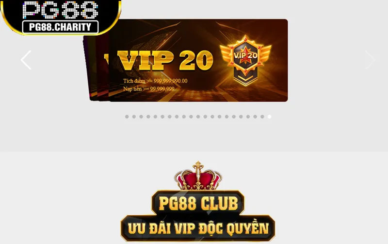 Những nội dung quan trong khi nhận VIP PG88